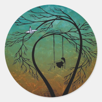 Hartpijn en poëzie 20... ronde sticker