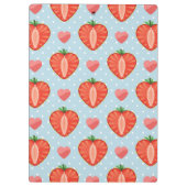 Hartrambes met pooldots en harten klembord (Achterkant)