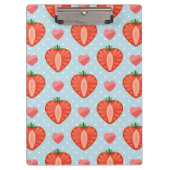 Hartrambes met pooldots en harten klembord (Voorkant)