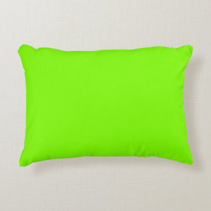 Hartreuse groene kleur, heldere neon groene kleur accent kussen