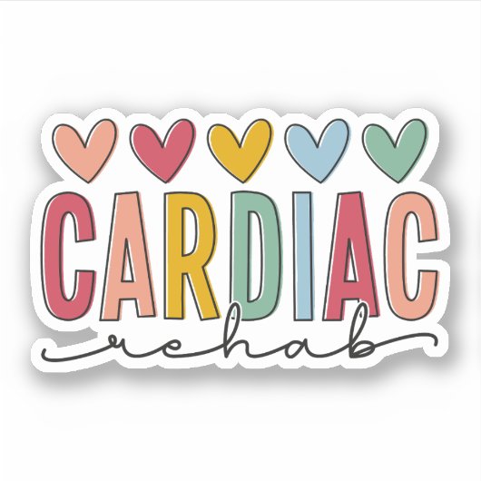 Hartrevalidatie, hartrehabilitatie sticker (Voorkant)