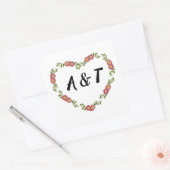  hartritmedrijvers Weddenschap Rood Vierkante Sticker (Envelop)