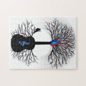 Hartritmes - (surrealistische gitaarkunst) legpuzzel (Horizontaal)