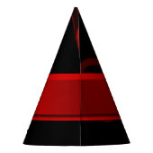 hartrood in zwarte tekst sjabloon feesthoedjes (Achterkant)