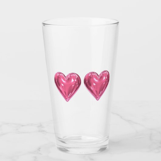 Hartroze Glas (Voorkant)