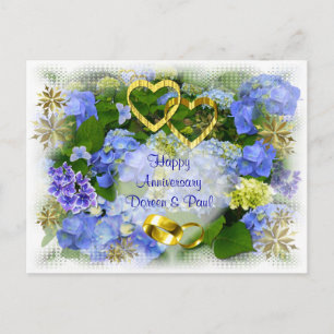 HARTS EN HYDRANGEAS ~ Briefkaart