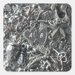 Hartscharmes Vierkante Sticker