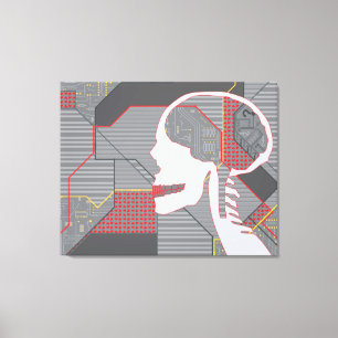hartschedel canvas afdruk