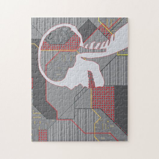 hartschedel legpuzzel (Verticaal)