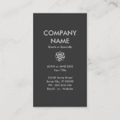 hartschedel visitekaartje (Achterkant)