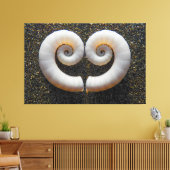 HARTSCHELPEN 40x60 Canvas Afdruk (Insitu (Woonkamer))