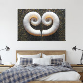HARTSCHELPEN 40x60 Canvas Afdruk (Insitu (Slaapkamer))
