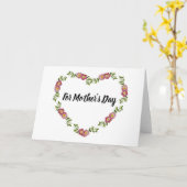  hartsgewas van bloemen voor moeder kaart (Gele Bloem)