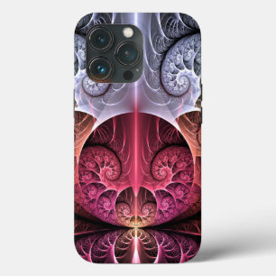 Hartslag, Abstracte Surreal Fantasy Fractal Art iPhone 13 Pro Hoesje