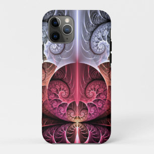 Hartslag, Abstracte Surreal Fantasy Fractal Art iPhone 11 Pro Hoesje