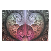 Hartslag, Abstracte Surreal Fantasy Fractal Art Kussensloop (Achterkant)