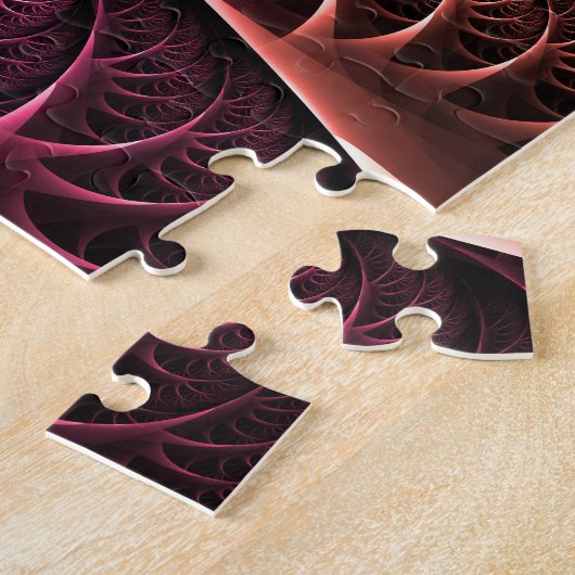 Hartslag, Abstracte Surreal Fantasy Fractal Art Legpuzzel (Zijkant)