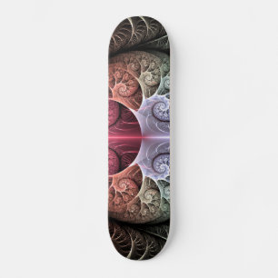 Hartslag, Abstracte Surreal Fantasy Fractal Art Skateboard