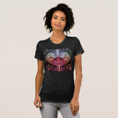 Hartslag, Abstracte Surreal Fantasy Fractal Art T-shirt (Voorkant volledig)