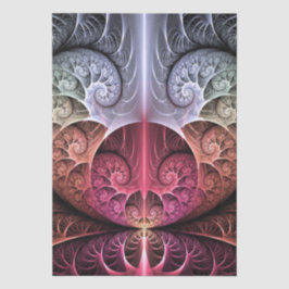 Hartslag, Abstracte Surreal Fantasy Fractal Art Tissuepapier