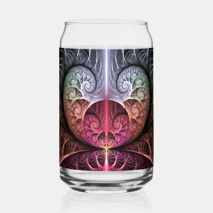 Hartslag, Abstracte Surrealistische Fantasie Fract Blikvorm Glas