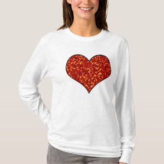 Hartslag bij brand t-shirt
