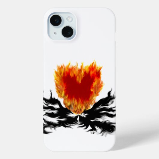 Hartslag bij vlammen Case-Mate iPhone case (Achterkant)