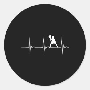 Hartslag ECG Pols Lacrosse Lax Stick Lacrosse PL Ronde Sticker