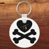 hartslag en botten. sleutelhanger (Voorkant)