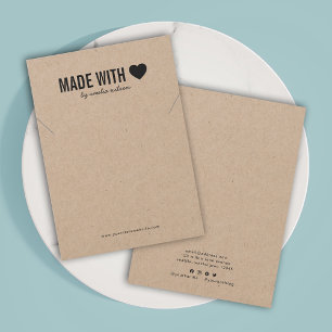 Hartslag gemaakt met Love Kraft Ketting Display Ka Visitekaartje