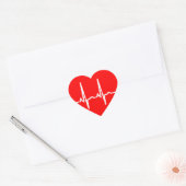 hartslag hart sticker (Envelop)