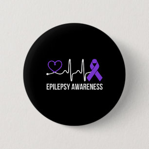 Hartslag Hartepilepsie Bewustzijn Epileptische pul Ronde Button 5,7 Cm