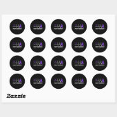 Hartslag Hartepilepsie Bewustzijn Epileptische pul Ronde Sticker (Vel)