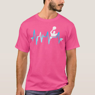 Hartslag Hartlijn Waterpolo T-shirt