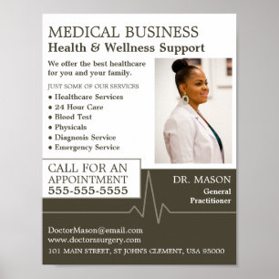 Hartslag, huisarts, verpleegkundige, arts poster