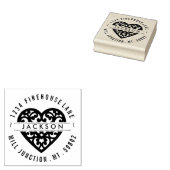 Hartslag in omloop Adres Stempel (Gestempeld)