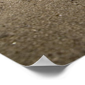 Hartslag in zand poster/canvas poster (Hoek)