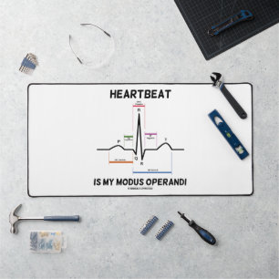 hartslag is mijn bewegingsoperandi-elektrocardiogr bureaumat
