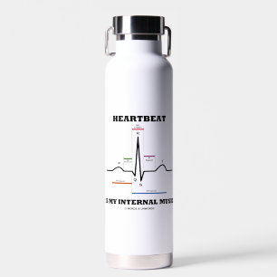 hartslag is mijn interne muziek EKG Sinus Rhythm Waterfles