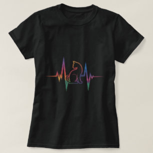Hartslag Kat Dames T-Shirt
