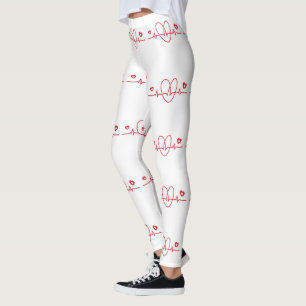 Hartslag krabbels leggings