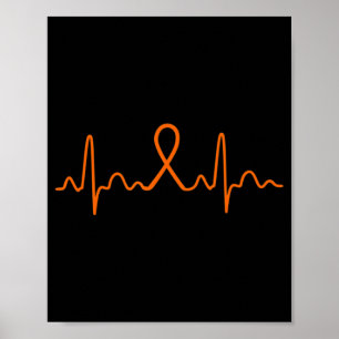 Hartslag Leukemie kanker Leukemie Ondersteuning Gi Poster