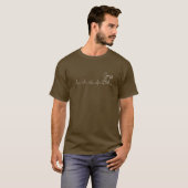 Hartslag motorfiets t-shirt (Voorkant volledig)
