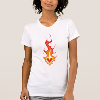 Hartslag op Tattoo tegen brand T-shirt