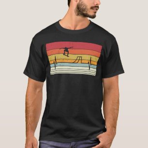 Hartslag retro skateboard skater t-shirt