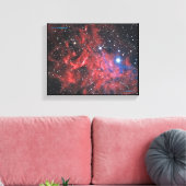 Hartslag van de Flaming Star Canvas Afdruk (Insitu (Woonkamer))