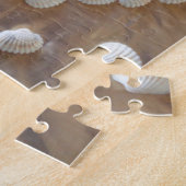 Hartslag van de witte zeeschelp, Summer Beach Ocea Legpuzzel (Zijkant)