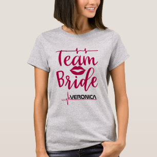 Hartslag van het Feest: Team Bruid T-Shirt