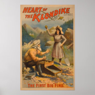 Hartslag van het Klondike Gold Mining Theater Poster