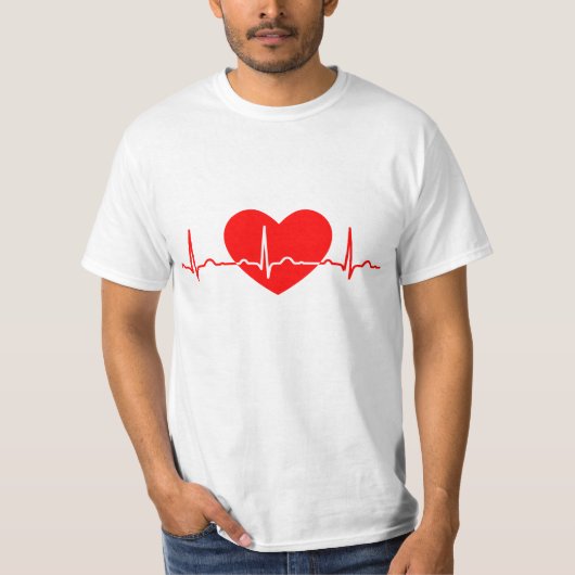 Hartslag van liefde t-shirt (Voorkant)